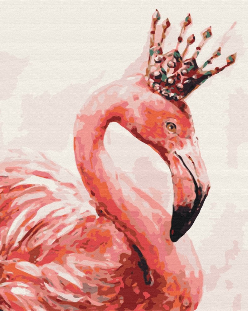 Picture Paint it! Flamingo in the crown galda spēle