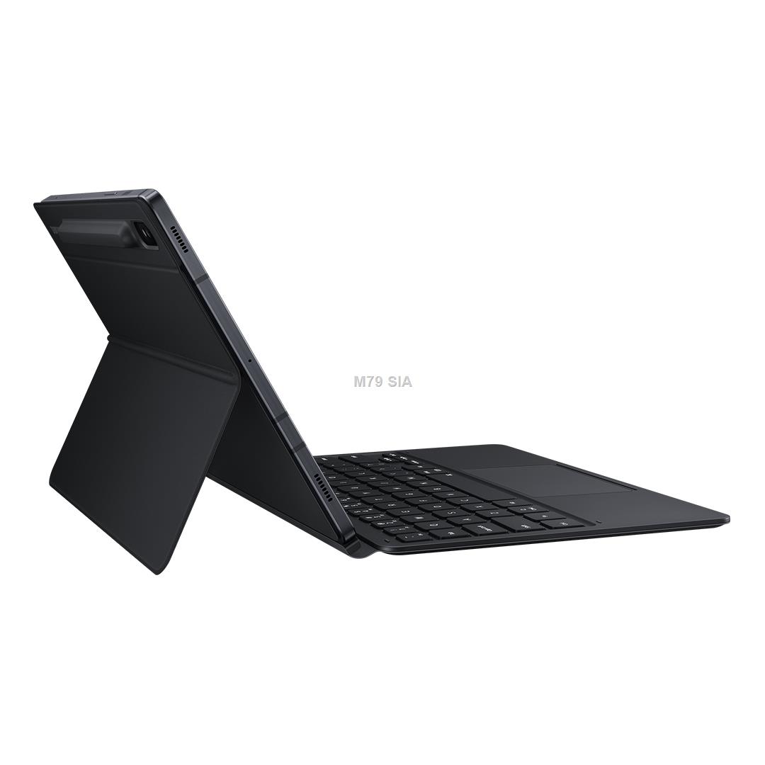 SAMSUNG Keyboard Cover Tab S7 black Planšetes aksesuāri