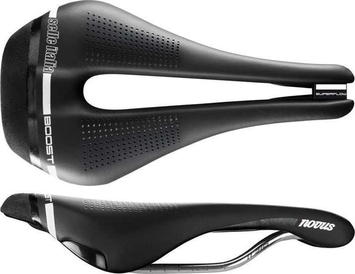 Selle Italia Siodlo SELLE ITALIA NOVUS BOOST SUPERFLOW S (id match - S3) ti 316 tube 7, fibra-tek, czarne (NEW) 305219-uniw (8030282485433)