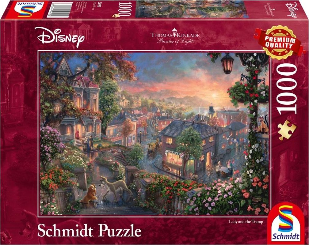 Schmidt Puzzle Disney, Susi and Strolch 1000 - 59490 puzle, puzzle