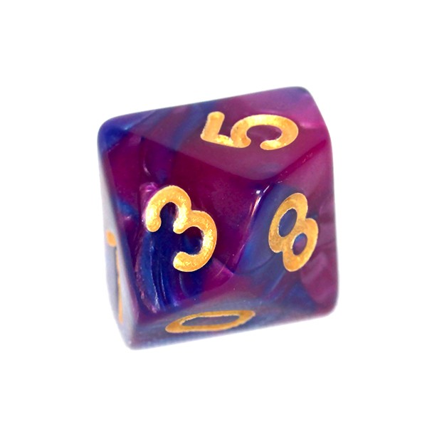 Rebel Two-color dice set - dark blue-purple galda spēle