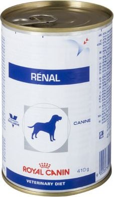 Royal Canin Veterinary Diet Canine Renal puszka 420g 218460 - VD Dog Renal 410 g (9003579000748) barība suņiem