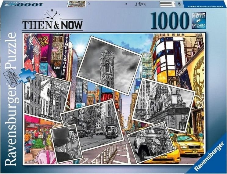 Ravensburger Puzzle 2D 1000 elementow Times Square NYC puzle, puzzle