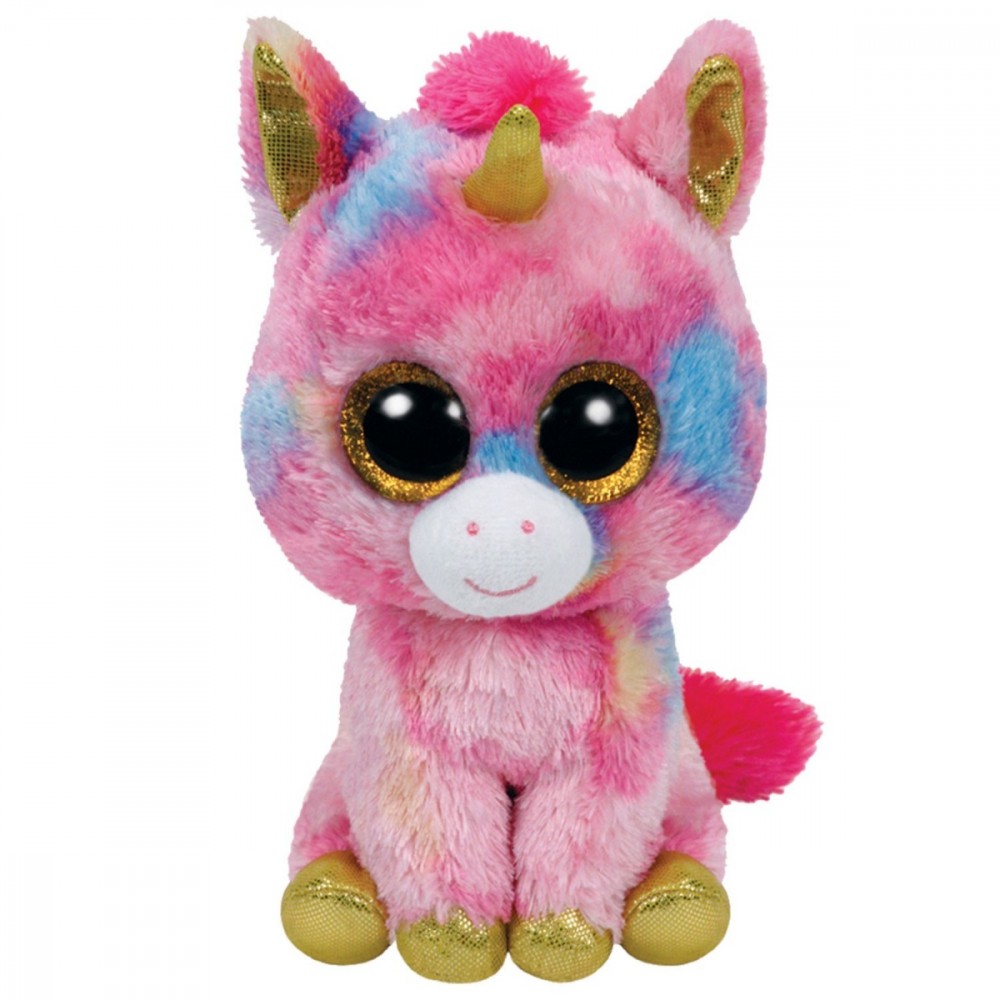 Plush toy TY Beanie Boos Fantasia multicolor unicorm 24 cm 37041 (008421370412)