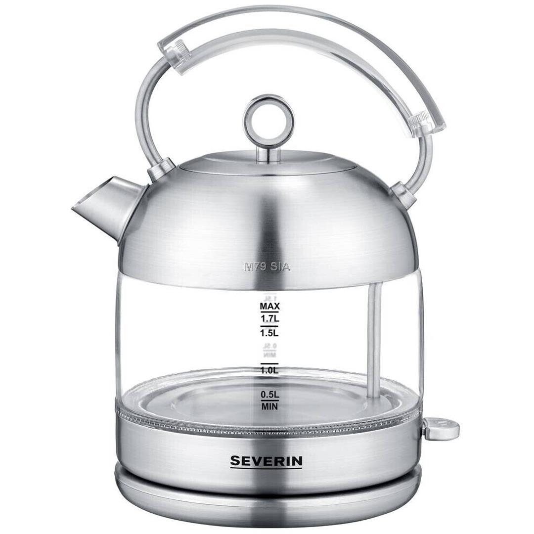 Severin WK 3459 electric kettle 1.7 L 2400 W Stainless steel Elektriskā Tējkanna