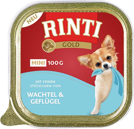 Rinti Rinti Gold Mini Przepiorka i drob - 100g VAT005116 (4000158920256) barība suņiem