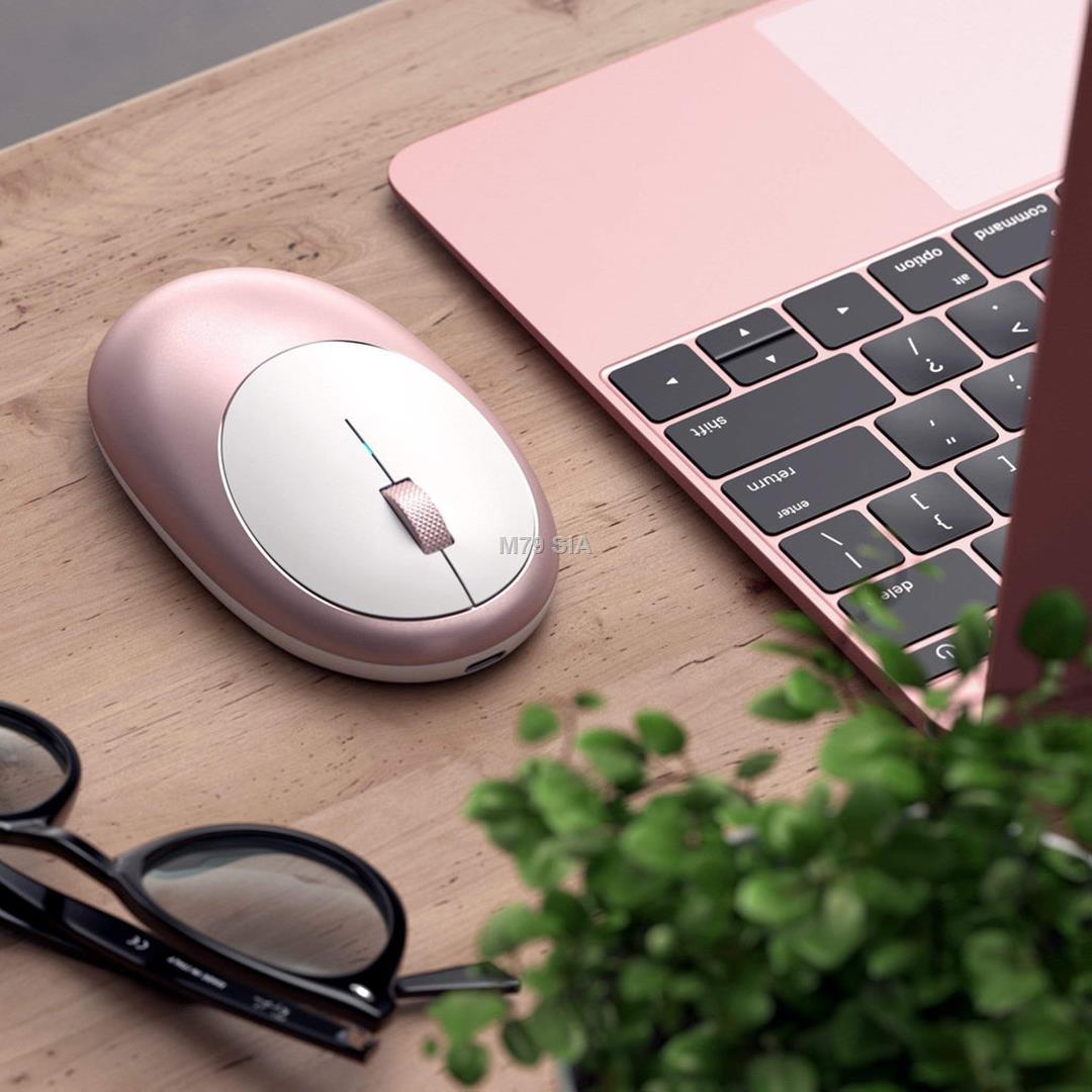 Satechi M1 Bluetooth Wireless Mouse rose gold Datora pele