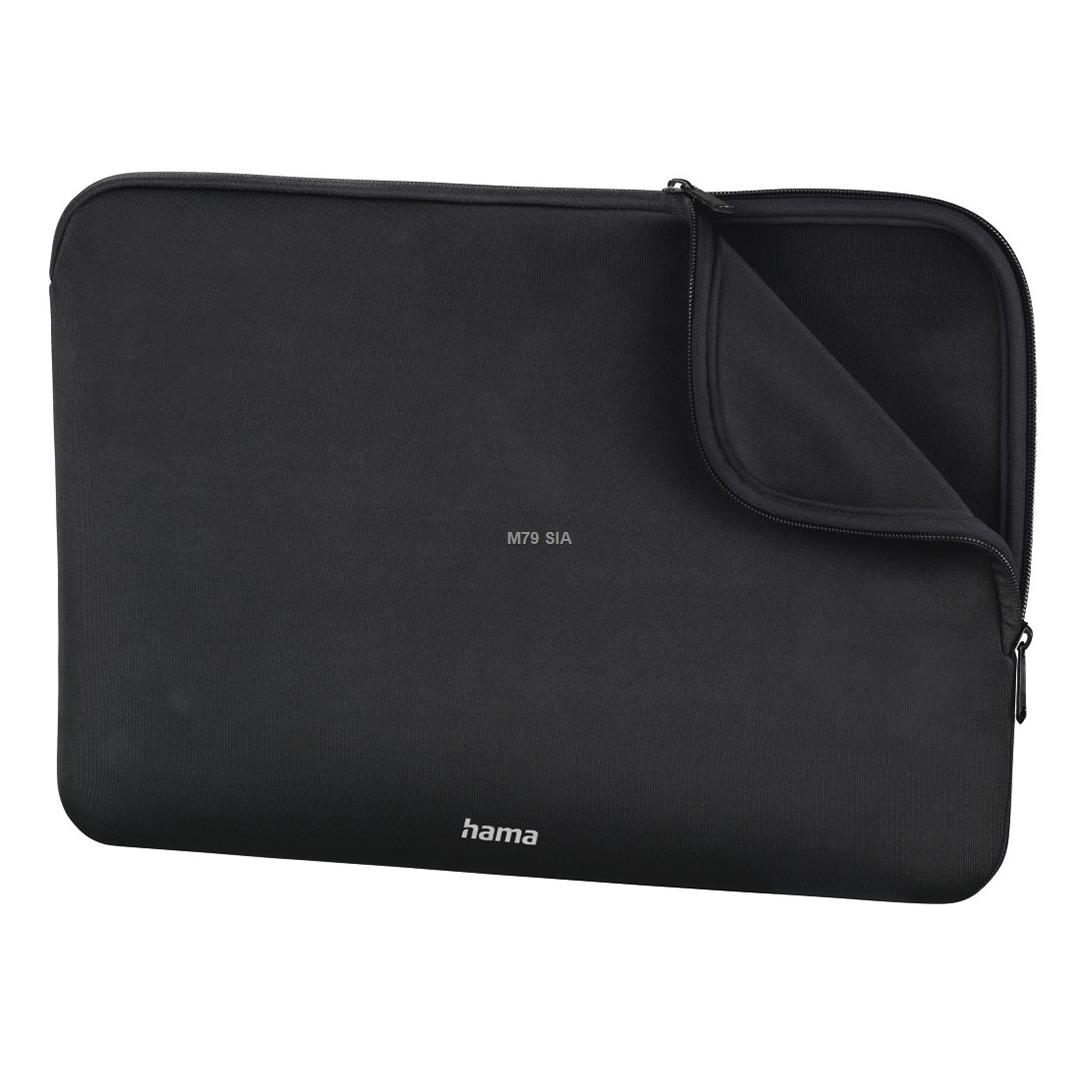 Hama Laptop-Sleeve Neoprene bis 44cm 17.3, schwarz portatīvo datoru soma, apvalks