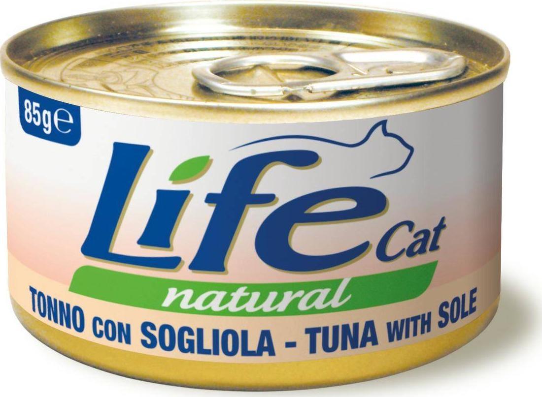 Life Pet Care LIFE CAT pusz.85g TUNA + SOLA /24 110126 (8034105422698) kaķu barība