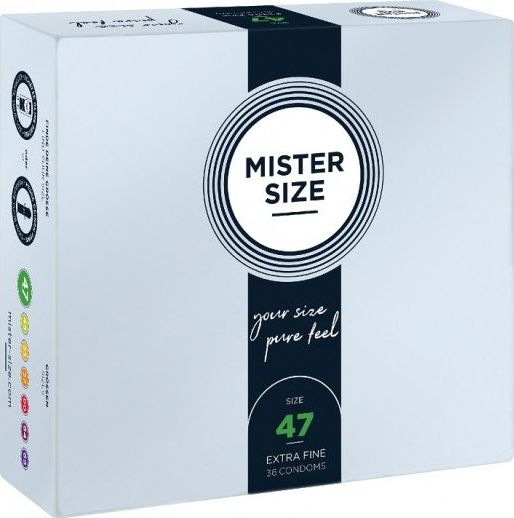 Mister Size Mister Size Condoms prezerwatywy dopasowane do rozmiaru 47mm 36szt. 4260605480034 (4260605480034)