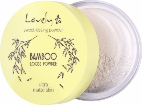 Lovely LOVELY_Sweet Kissing Powder Bamboo Loose Powder Ultra Matte Ultra Matte Skin transparentny matujacy puder bambusowy do twarzy 5,5g 59