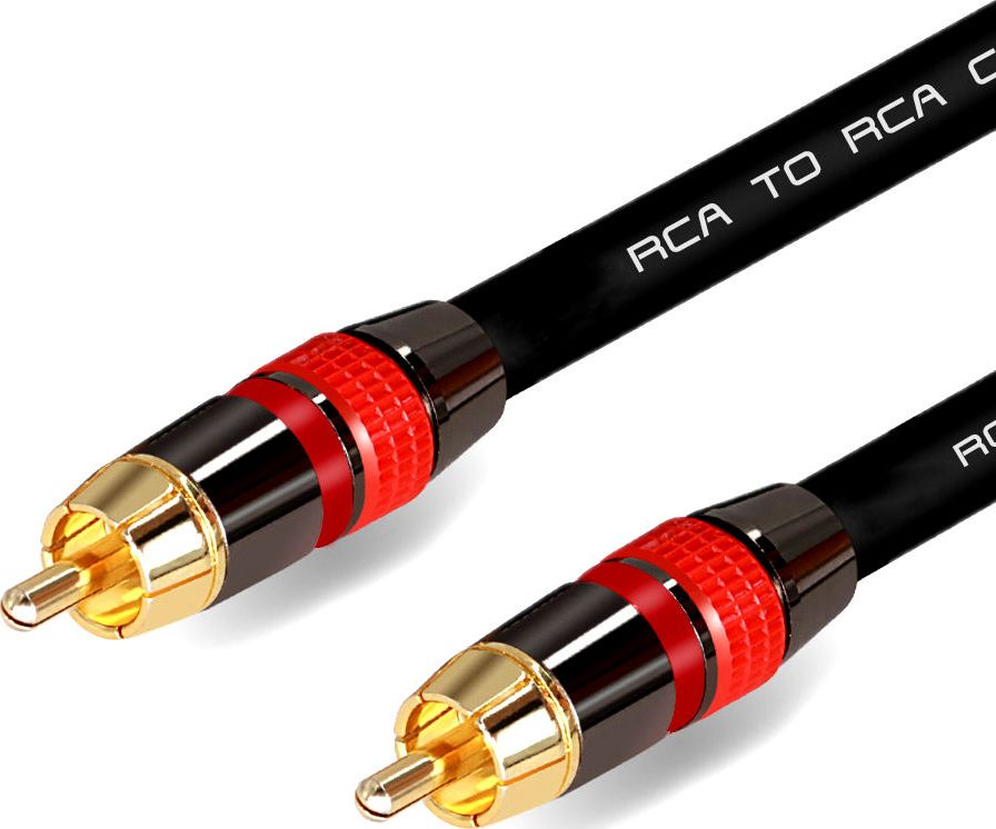 Mozos RCA (Cinch) - RCA (Cinch) cable 3m black (MCABLE-RR) kabelis video, audio