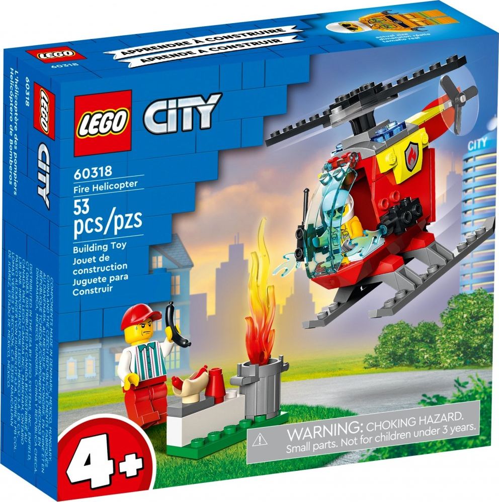 LEGO City 60318 Fire Helicopter LEGO konstruktors