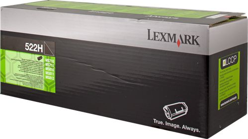 Toner Lexmark 522H black |return| 25000 pgs | MS810de / MS810dn / MS810dtn / MS8 toneris