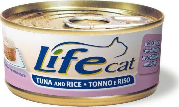 Life Pet Care Life Cat Puszka 170g Tunczyk + Ryz + Losos 30132 (8034105422131) kaķu barība