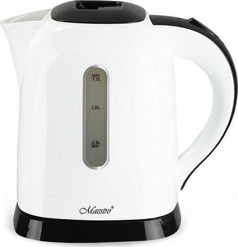 MAESTRO electric kettle 1,5 l MR-034-WHITE Elektriskā Tējkanna