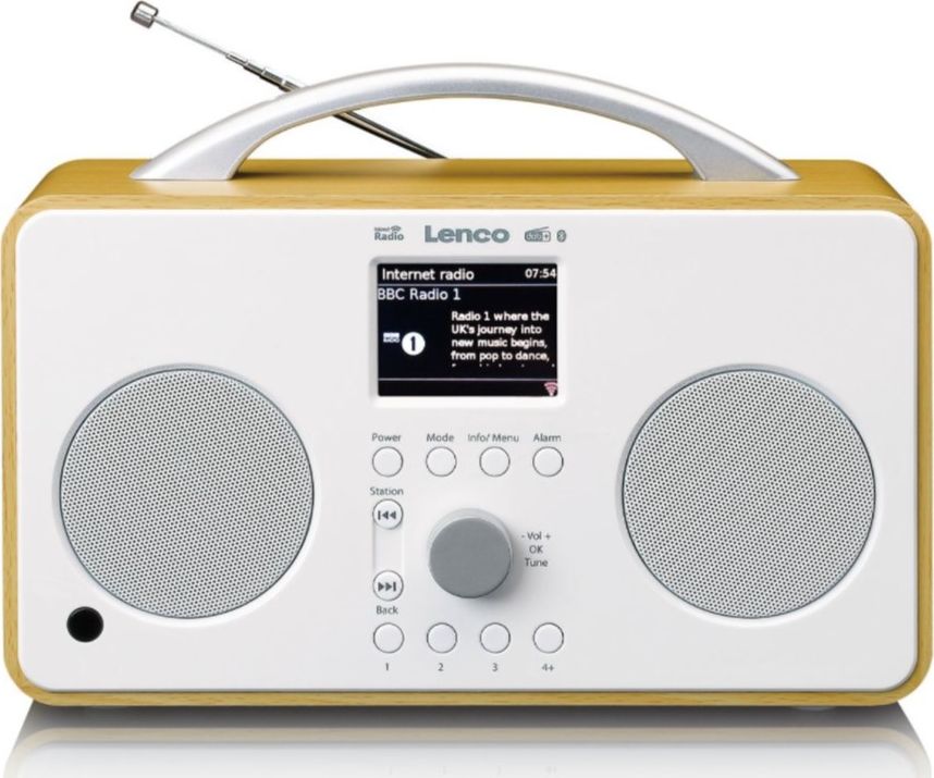 Radio Lenco PIR-645WH radio, radiopulksteņi