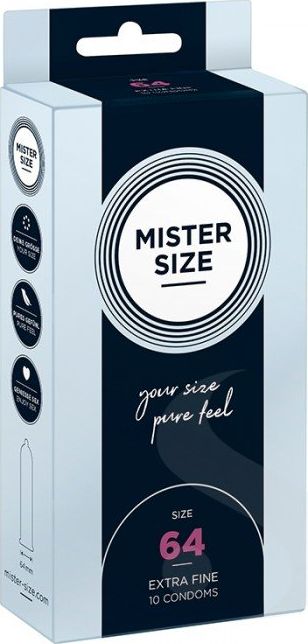 Mister Size Mister Size Condoms prezerwatywy dopasowane do rozmiaru 64mm 10szt. 4260605480171 (4260605480171)