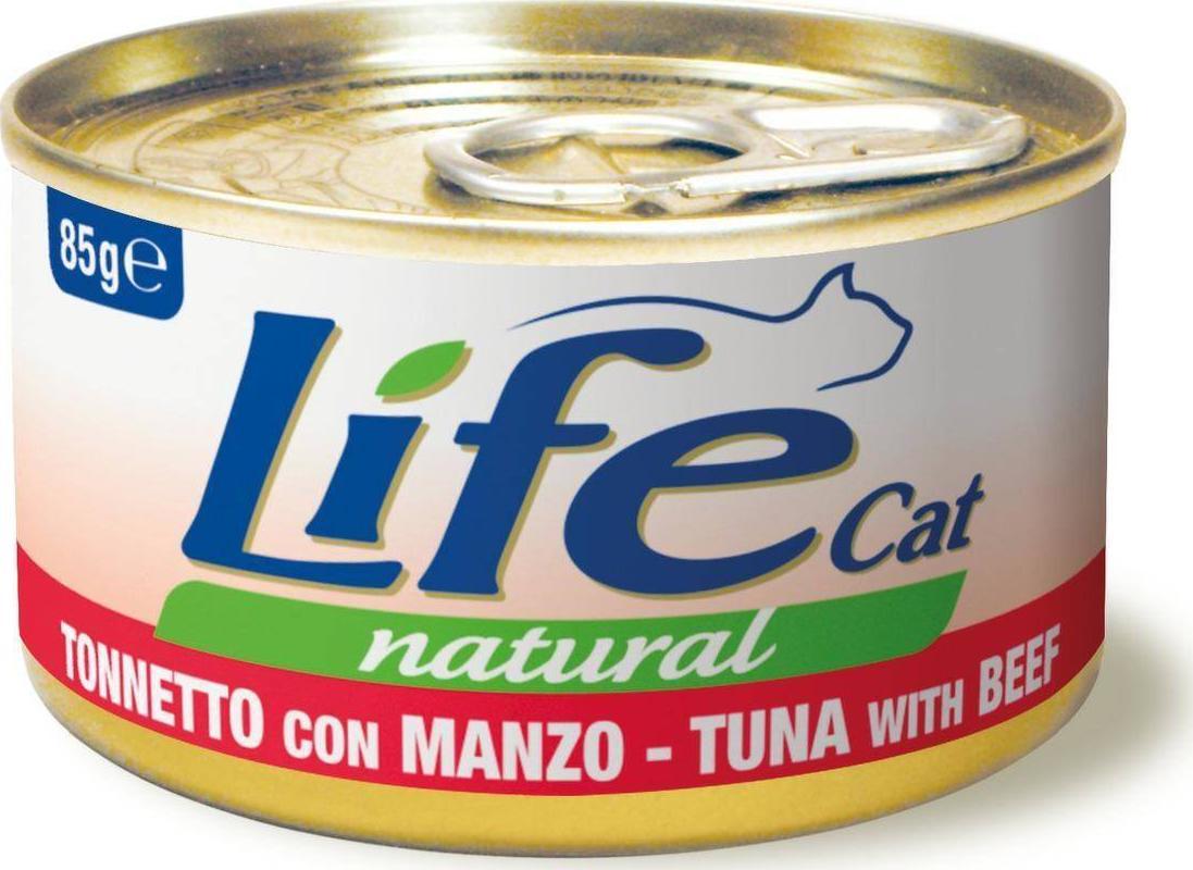 Life Pet Care LIFE CAT pusz.85g TUNA + BEEF /24 110124 (8034105422520) kaķu barība