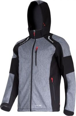 Lahti Pro Kurtka Softshell z Kapturem Szaro-czarwona 3XL (L4092306) L4092306 (5903755126870)