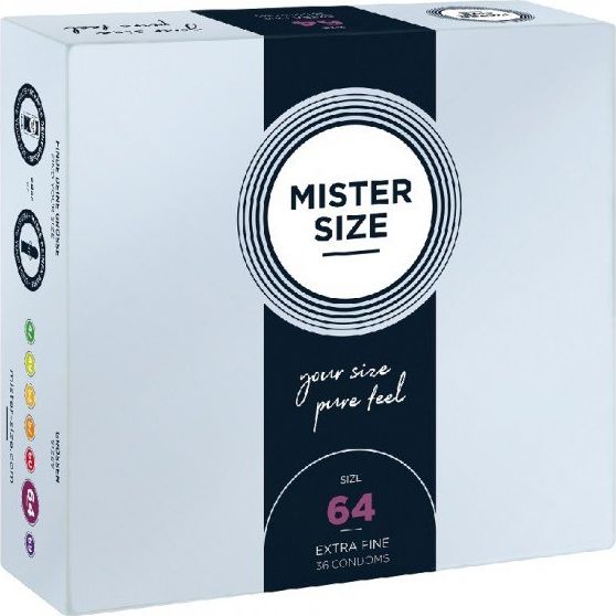 Mister Size Condoms condoms fitted to size 64mm 36pcs.