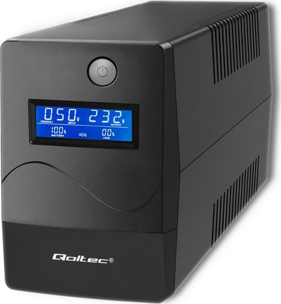 Qoltec 53978 UPS Monolith 650VA 360W LCD  nepārtrauktas barošanas avots UPS