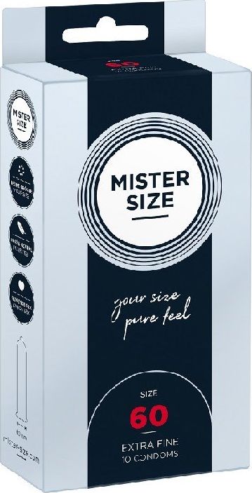 Mister Size Mister Size Condoms prezerwatywy dopasowane do rozmiaru 60mm 10szt. 4260605480140 (4260605480140)