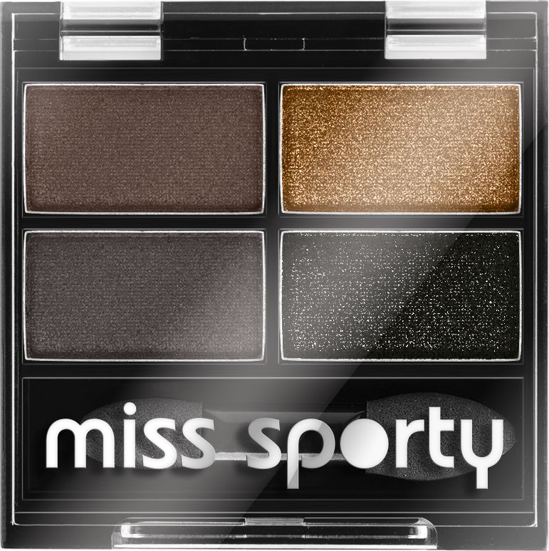 Miss Sporty Quattro Studio Poczworne cienie do powiek 414 100% Smokey 5g 3614222955184 (3614222955184) ēnas