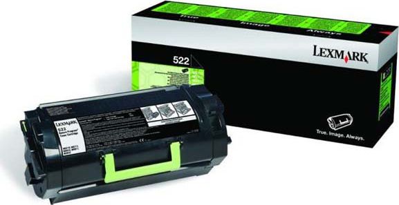 Toner Lexmark 522 black | return | 6000 pgs | MS810de / MS810dn / MS810dtn toneris