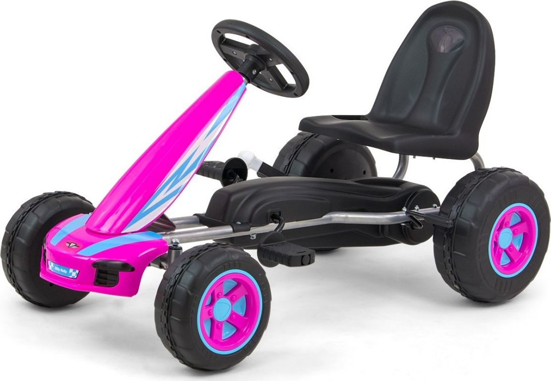 Milly Mally Milly Mally Gokart na pedaly Viper Pink 3128