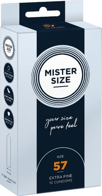 Mister Size Mister Size Condoms prezerwatywy dopasowane do rozmiaru 57mm 10szt. 4260605480119 (4260605480119)