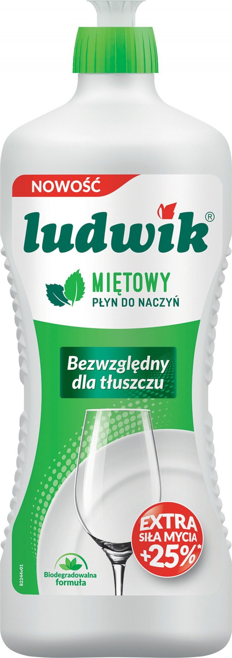 Ludwik Plyn do naczyn LUDWIK, mieta, 900g HG-028133 (5900498028133) tīrīšanas līdzeklis