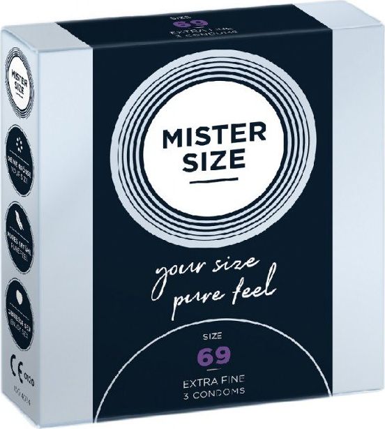 Mister Size Mister Size Condoms prezerwatywy dopasowane do rozmiaru 69mm 3szt. 4260605480195 (4260605480195)