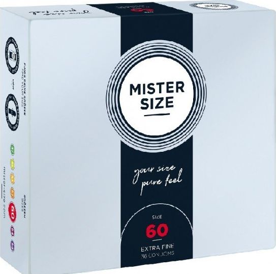 Mister Size Mister Size Condoms prezerwatywy dopasowane do rozmiaru 60mm 36szt. 4260605480157 (4260605480157)