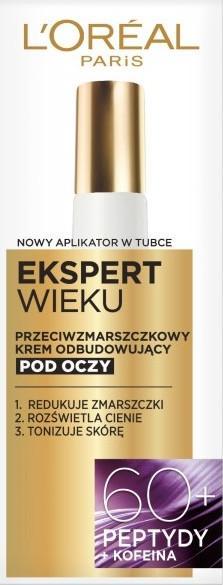 L'Oreal Paris LOREAL_Age Specialist Ekspert Wieku 60+ przeciwzmarszczkowy krem odbudowujacy pod oczy 15ml 3600524033002 (3600524033002) ēnas