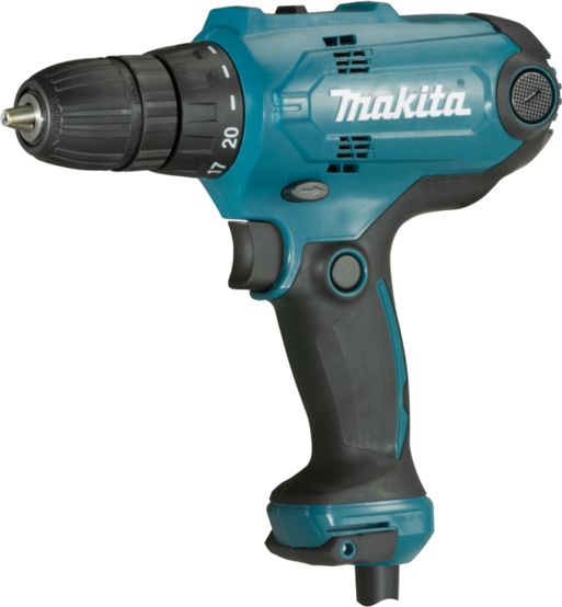 Makita DF0300 drill 1500 RPM Keyless 1.2 kg Black, Blue