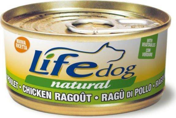 Life Pet Care LIFE DOG canned 170g CHICKEN RAGOUT + VEGETABLES barība suņiem