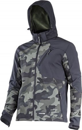 Lahti Pro Kurtka softshell z kapt. moro ziel.-czar., 