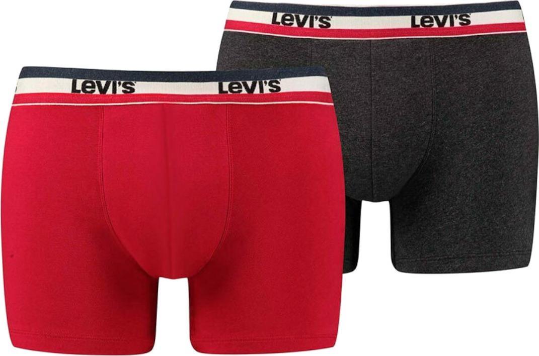 Levi`s Levi's Boxer 2 Pairs Briefs 37149-0205 Czerwone L