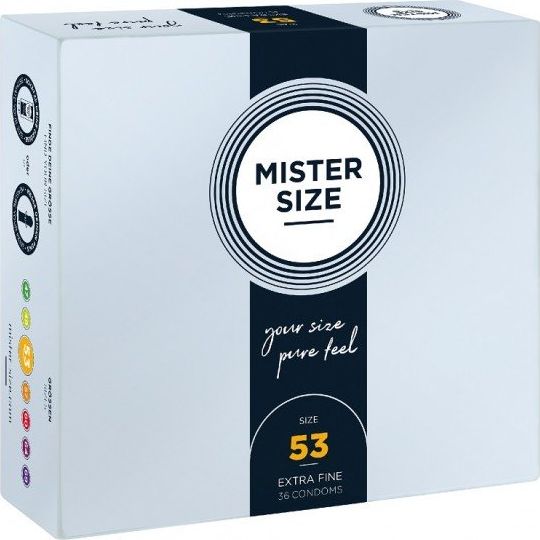 Mister Size Mister Size Condoms prezerwatywy dopasowane do rozmiaru 53mm 36szt. 4260605480096 (4260605480096)