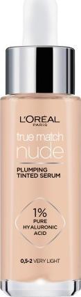 L'Oreal Paris True Match Nude - Plumping Tinted Serum - Fluid 0,5-2 Very Light 30ml tonālais krēms