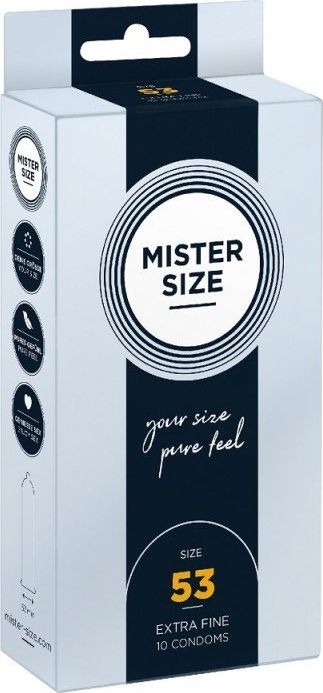 Mister Size Mister Size Condoms prezerwatywy dopasowane do rozmiaru 53mm 10szt. 4260605480089 (4260605480089)