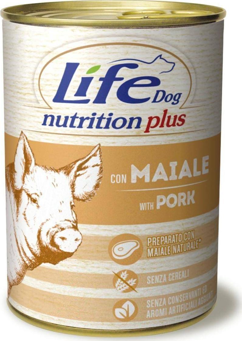 Life Pet Care LIFE DOG pusz.400g PORK /24 200.7 (8034105423107) barība suņiem