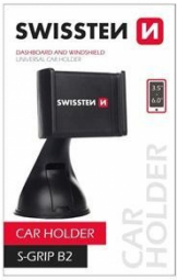 Swissten S-GRIP B2 Premium Universāls Turētājs logam ar 360 Rotāciju Ierīcēm Ar 3.5'- 6.0' Collām Melns Mobilo telefonu turētāji