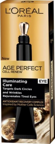 L'Oreal Paris LOREAL_Age Perfect Cell Renew Illuminating Care Eye krem pod oczy 15ml 3600524013448 (3600524013448) ēnas