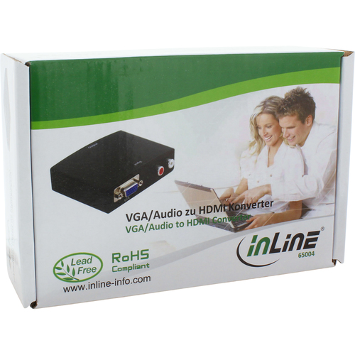 Adapter AV InLine VGA + Audio for HDMI (65004) adapteris