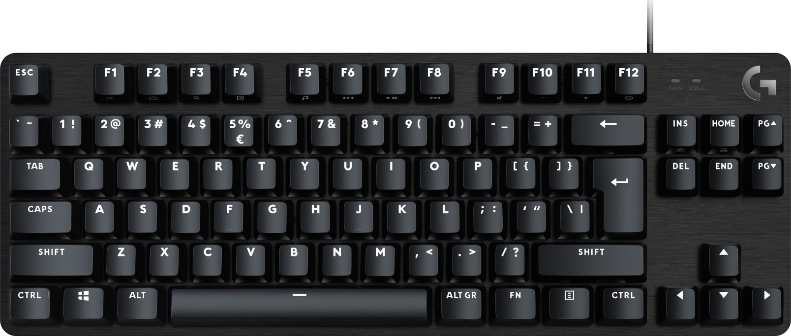 Logitech G413 TKL SE Mechanical Gaming Keyboard - BLACK - US INTL klaviatūra