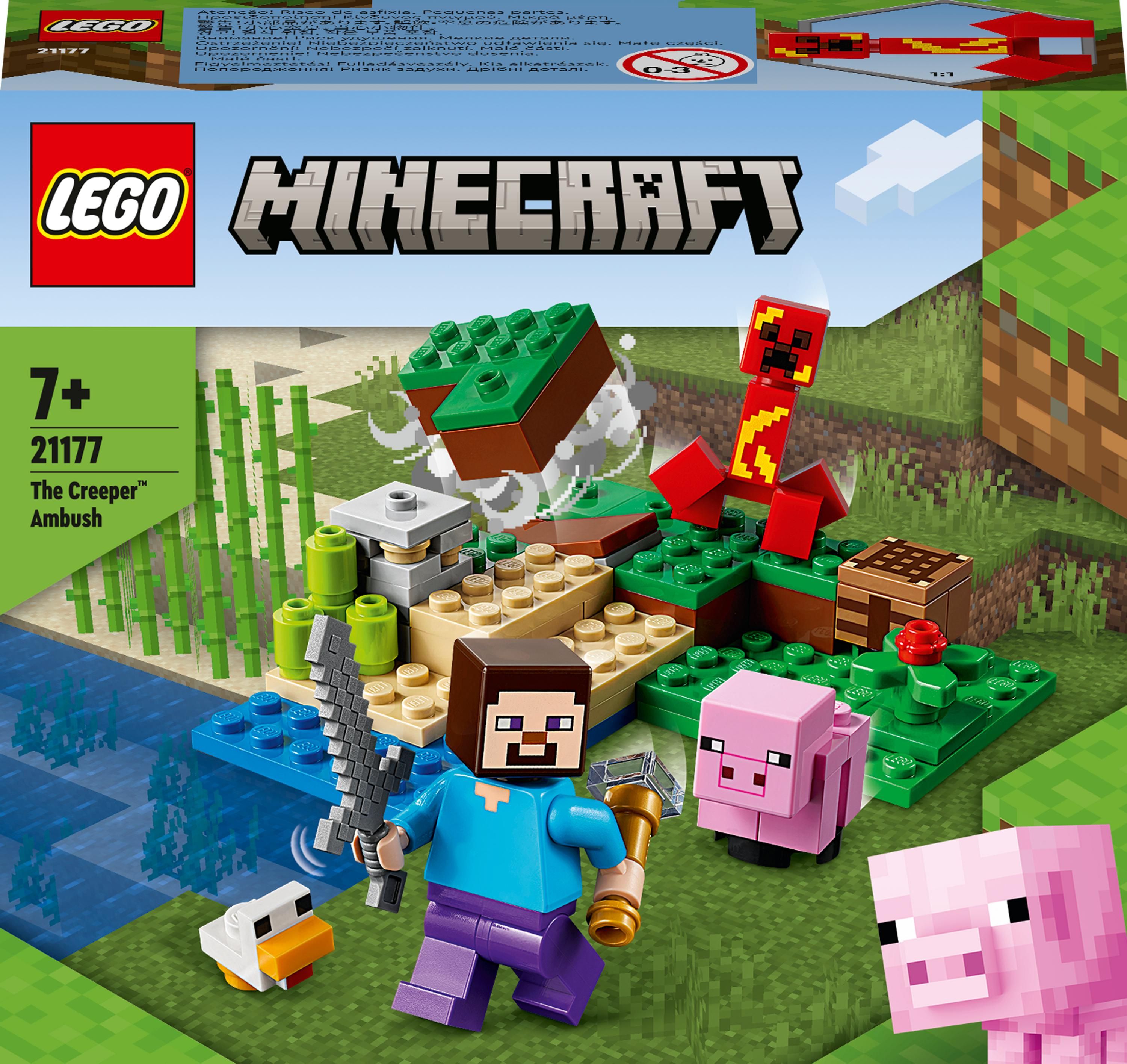 LEGO 21177 Bricks Minecraft The Creeper Ambush LEGO konstruktors