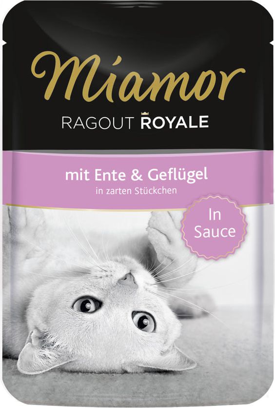 Miamor Miamor Ragout Royale saszetka Kaczka i kura w sosie - 100g 74072 (4000158740724) kaķu barība