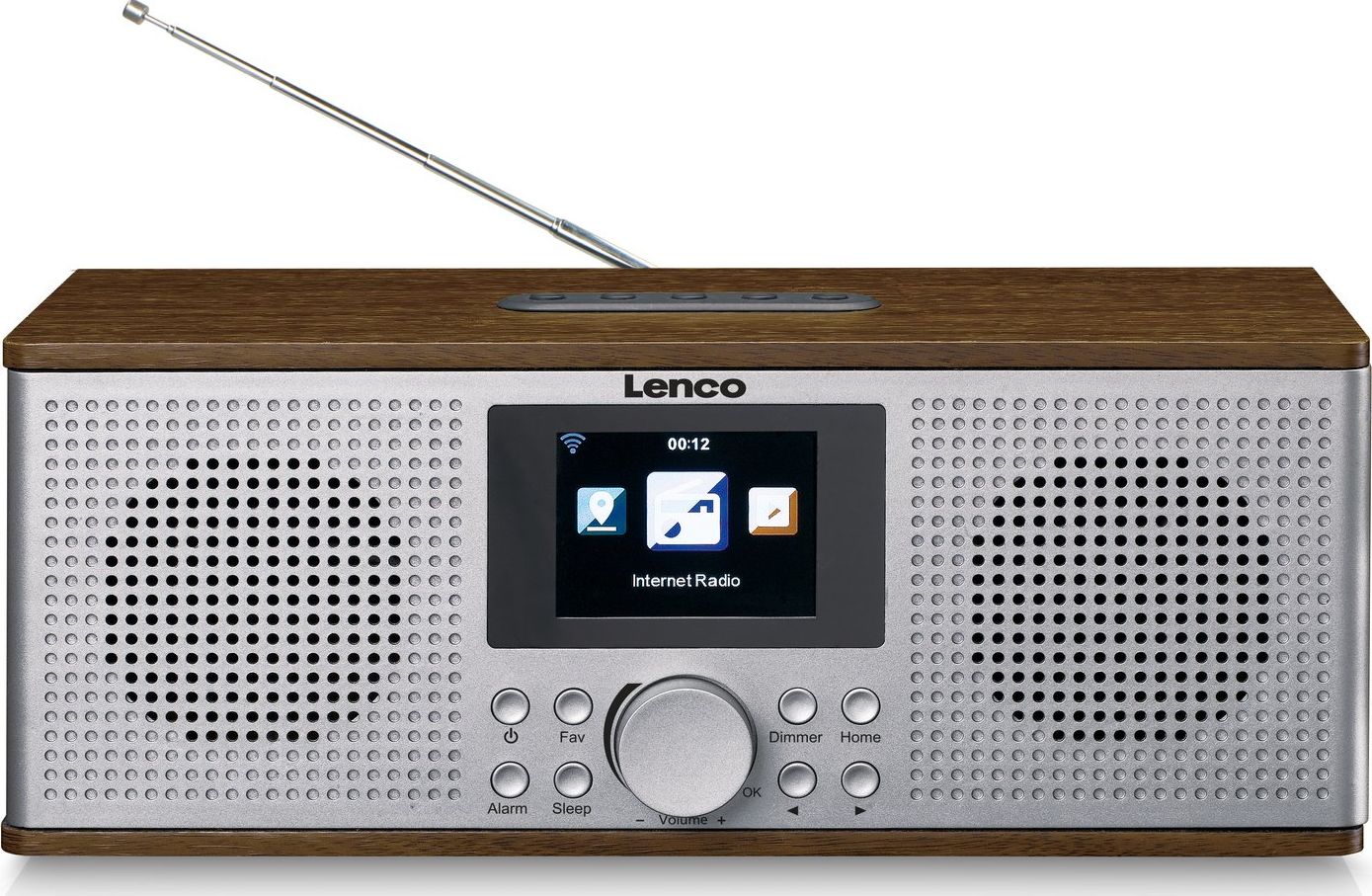 Lenco DIR-170WA brown radio, radiopulksteņi
